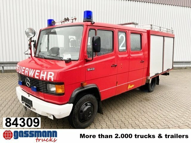 Mercedes-Benz 814 D 4x2 Doka, TLF 8 - Пожарна кола: снимка 1 Mercedes-Benz 814 D 4x2 Doka, TLF 8 - Пожарна кола: снимка 1