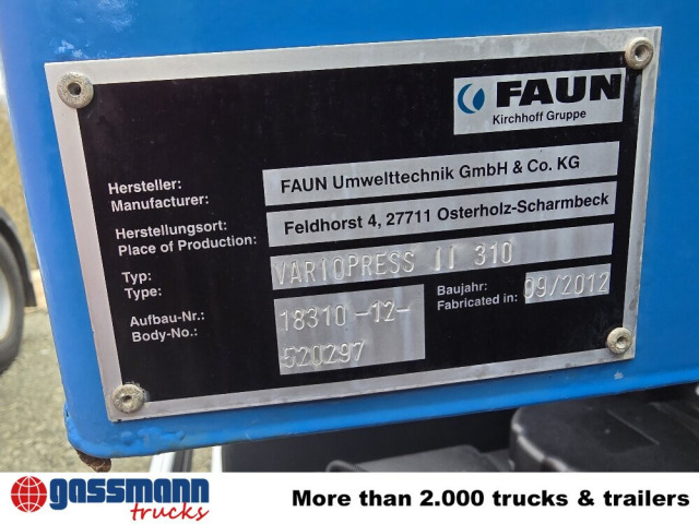 Mercedes-Benz Actros 2032 LA 4x4, Faun Variopress 310 ca. - Боклукчийска кола: снимка 4 Mercedes-Benz Actros 2032 LA 4x4, Faun Variopress 310 ca. - Боклукчийска кола: снимка 4