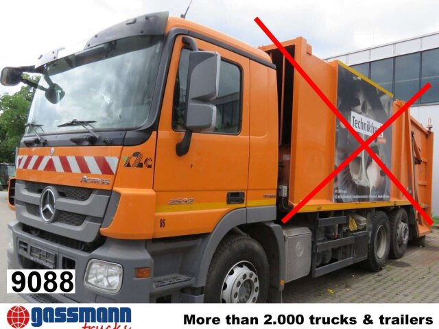 Mercedes-Benz Actros 2532/41 L 6x2, EEV, Lenkachse - Шаси кабина: снимка 1 Mercedes-Benz Actros 2532/41 L 6x2, EEV, Lenkachse - Шаси кабина: снимка 1