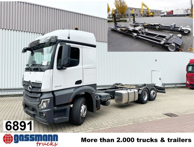 Mercedes-Benz Actros 2545 L 6x2, Lenk-/Liftachse, StreamSpace, - Мултилифт с кука камион: снимка 1 Mercedes-Benz Actros 2545 L 6x2, Lenk-/Liftachse, StreamSpace, - Мултилифт с кука камион: снимка 1