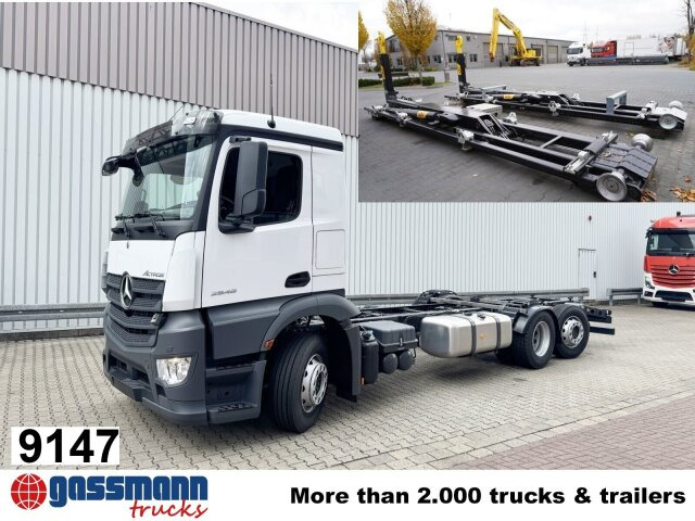 Mercedes-Benz Actros 2548 L 6x2, Retarder, Lenk-/Liftachse - Мултилифт с кука камион: снимка 1 Mercedes-Benz Actros 2548 L 6x2, Retarder, Lenk-/Liftachse - Мултилифт с кука камион: снимка 1