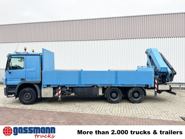 Mercedes-Benz Actros 2741 L 6x4, Twist-Lock ausz. auf 3m, - Бордови камион, Камион с кран: снимка 2 Mercedes-Benz Actros 2741 L 6x4, Twist-Lock ausz. auf 3m, - Бордови камион, Камион с кран: снимка 2