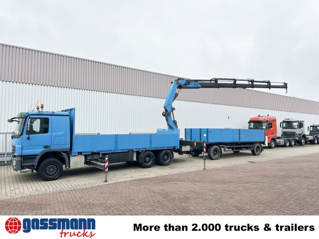 Mercedes-Benz Actros 2741 L 6x4, Twist-Lock ausz. auf 3m, - Бордови камион, Камион с кран: снимка 3 Mercedes-Benz Actros 2741 L 6x4, Twist-Lock ausz. auf 3m, - Бордови камион, Камион с кран: снимка 3