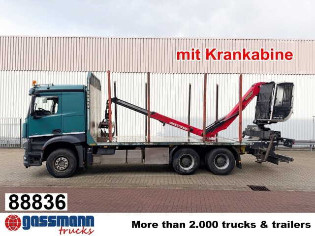Mercedes-Benz Arocs 2648 6x4 mit Heckkran Epsilon M12Z83, - Камион за дърва, Камион с кран: снимка 1 Mercedes-Benz Arocs 2648 6x4 mit Heckkran Epsilon M12Z83, - Камион за дърва, Камион с кран: снимка 1