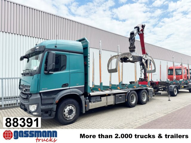 Mercedes-Benz Arocs 2651 L 6x4, Retarder, StreamSpace, - Камион за дърва, Камион с кран: снимка 1 Mercedes-Benz Arocs 2651 L 6x4, Retarder, StreamSpace, - Камион за дърва, Камион с кран: снимка 1