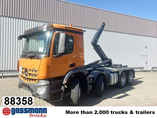 Mercedes-Benz Arocs 3243 LK 8x4/4, Motorabtrieb - Мултилифт с кука камион: снимка 1 Mercedes-Benz Arocs 3243 LK 8x4/4, Motorabtrieb - Мултилифт с кука камион: снимка 1