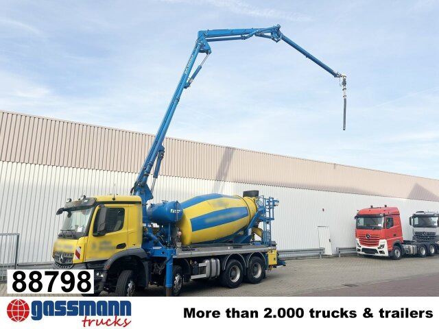 Mercedes-Benz Arocs 3246 B 8x4 Stetter Mischer 7m³, Pumpe 25m - Бетоновоз: снимка 1 Mercedes-Benz Arocs 3246 B 8x4 Stetter Mischer 7m³, Pumpe 25m - Бетоновоз: снимка 1