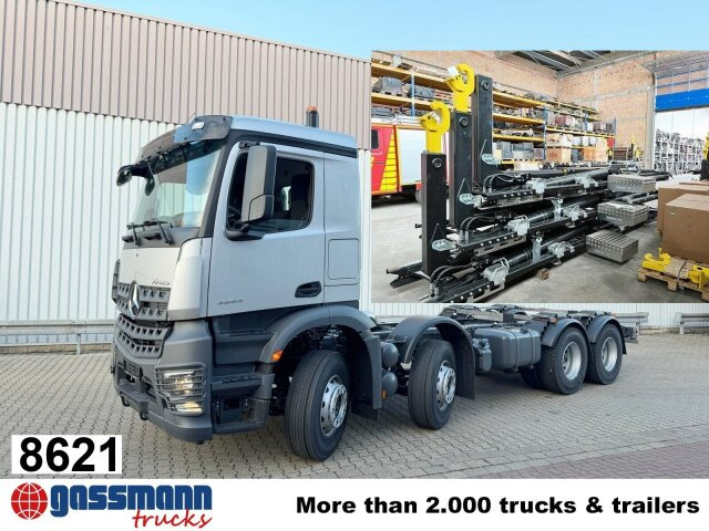 Mercedes-Benz Arocs 3253 L 8x4/4, MultimediaCockpit, Navi, - Мултилифт с кука камион: снимка 1 Mercedes-Benz Arocs 3253 L 8x4/4, MultimediaCockpit, Navi, - Мултилифт с кука камион: снимка 1