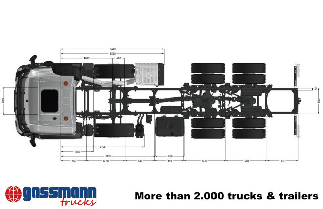 Нови Шаси кабина Mercedes-Benz Arocs 3253 L 8x4/4, MultimediaCockpit, Navi,: снимка 6