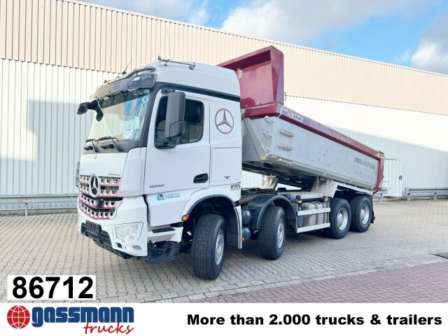 Mercedes-Benz Arocs 3258 LK 8x4/4, Retarder, Stahlmulde ca. - Самосвал: снимка 1 Mercedes-Benz Arocs 3258 LK 8x4/4, Retarder, Stahlmulde ca. - Самосвал: снимка 1