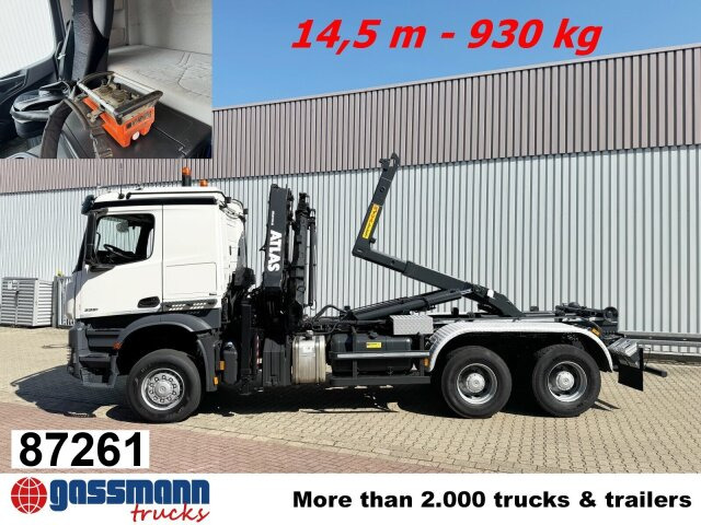 Mercedes-Benz Arocs 3351 AK 6x6, Retarder, Navi, Grounder, - Мултилифт с кука камион, Камион с кран: снимка 1 Mercedes-Benz Arocs 3351 AK 6x6, Retarder, Navi, Grounder, - Мултилифт с кука камион, Камион с кран: снимка 1