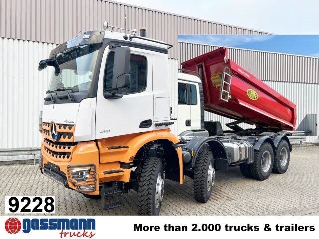 Mercedes-Benz Arocs 4151 AK 8x8/4, Grounder, Meiller - Самосвал: снимка 1 Mercedes-Benz Arocs 4151 AK 8x8/4, Grounder, Meiller - Самосвал: снимка 1