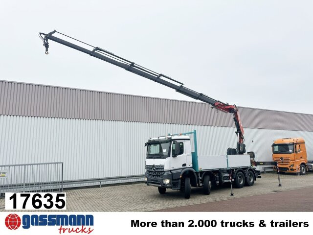 Mercedes-Benz Arocs 4151 K 8x4, Fassi Heckkran F 365 RA. 2.26 - Бордови камион, Камион с кран: снимка 1 Mercedes-Benz Arocs 4151 K 8x4, Fassi Heckkran F 365 RA. 2.26 - Бордови камион, Камион с кран: снимка 1