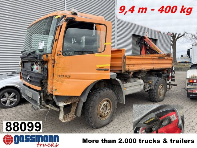 Mercedes-Benz Atego 1023 A 4x4, Einzelbereifung, Heckkran - Шаси кабина, Камион с кран: снимка 1 Mercedes-Benz Atego 1023 A 4x4, Einzelbereifung, Heckkran - Шаси кабина, Камион с кран: снимка 1