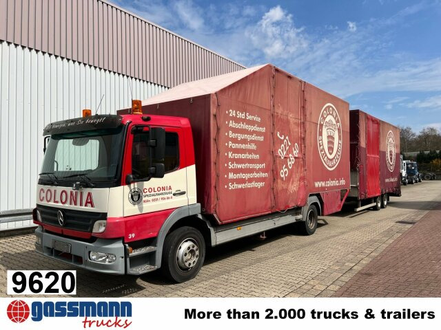 Mercedes-Benz Atego 1223 L 4x2, Kompl. Zug, Lift- & - Камион с брезент: снимка 1 Mercedes-Benz Atego 1223 L 4x2, Kompl. Zug, Lift- & - Камион с брезент: снимка 1