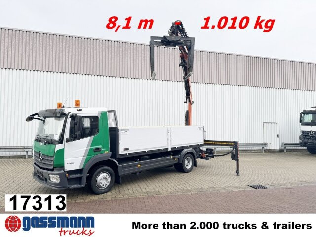 Mercedes-Benz Atego 1223 L 4x2 mit Heckkran Atlas 88.3-A2L, - Бордови камион, Камион с кран: снимка 1 Mercedes-Benz Atego 1223 L 4x2 mit Heckkran Atlas 88.3-A2L, - Бордови камион, Камион с кран: снимка 1