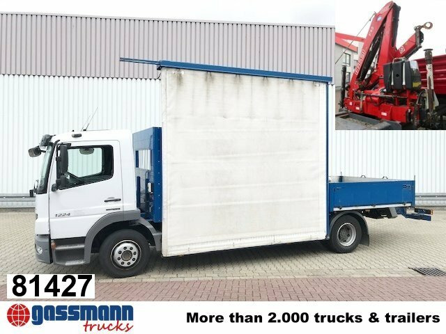 Mercedes-Benz Atego 1224 L 4x2 Glastransporter, gegen Aufpreis - Бордови камион, Камион с кран: снимка 1 Mercedes-Benz Atego 1224 L 4x2 Glastransporter, gegen Aufpreis - Бордови камион, Камион с кран: снимка 1