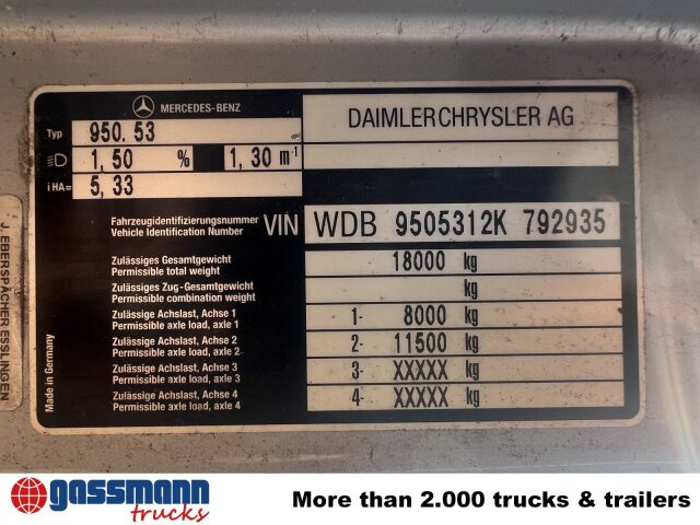 Mercedes-Benz Atego 1828 L 4x2, Rechtslenker, - Шаси кабина: снимка 4 Mercedes-Benz Atego 1828 L 4x2, Rechtslenker, - Шаси кабина: снимка 4