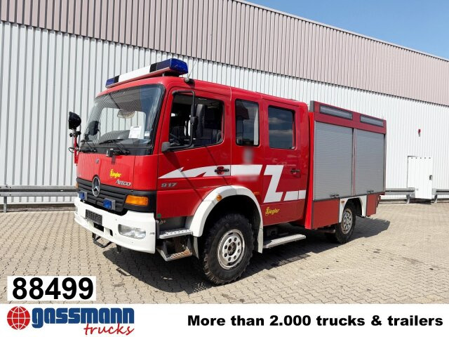 Mercedes-Benz Atego 917 4x4, LF 10, Einzelbereifung, AT-Motor - Пожарна кола: снимка 1 Mercedes-Benz Atego 917 4x4, LF 10, Einzelbereifung, AT-Motor - Пожарна кола: снимка 1
