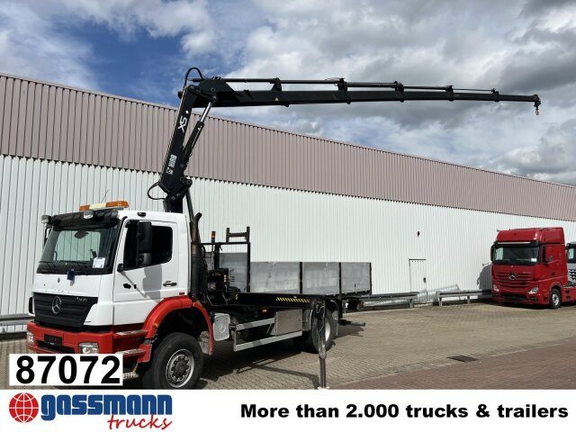 Mercedes-Benz Axor 1828 A 4x4 mit Kran Hiab XS 166 E-5 - Бордови камион, Камион с кран: снимка 1 Mercedes-Benz Axor 1828 A 4x4 mit Kran Hiab XS 166 E-5 - Бордови камион, Камион с кран: снимка 1
