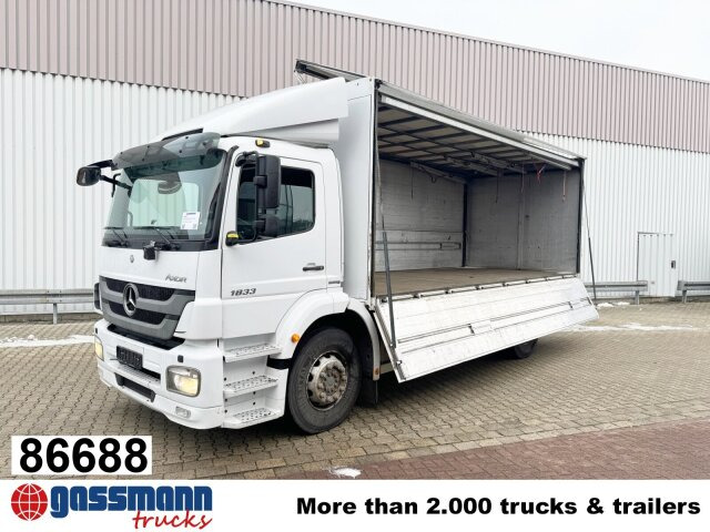 Mercedes-Benz Axor 1833 L 4x2, Getränkekoffer - Камион фургон: снимка 1 Mercedes-Benz Axor 1833 L 4x2, Getränkekoffer - Камион фургон: снимка 1