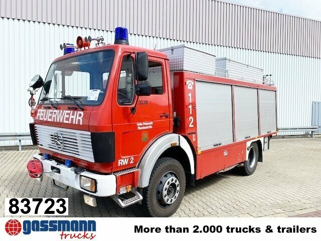 Mercedes-Benz NG 1019 AF 4x4, Rüstwagen RW-2, Seilwinde - Пожарна кола: снимка 1 Mercedes-Benz NG 1019 AF 4x4, Rüstwagen RW-2, Seilwinde - Пожарна кола: снимка 1