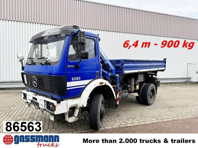Mercedes-Benz SK 1922 AK 4x4 mit Kran Atlas AK 60.1, EX-THW! - Самосвал камион, Камион с кран: снимка 1 Mercedes-Benz SK 1922 AK 4x4 mit Kran Atlas AK 60.1, EX-THW! - Самосвал камион, Камион с кран: снимка 1