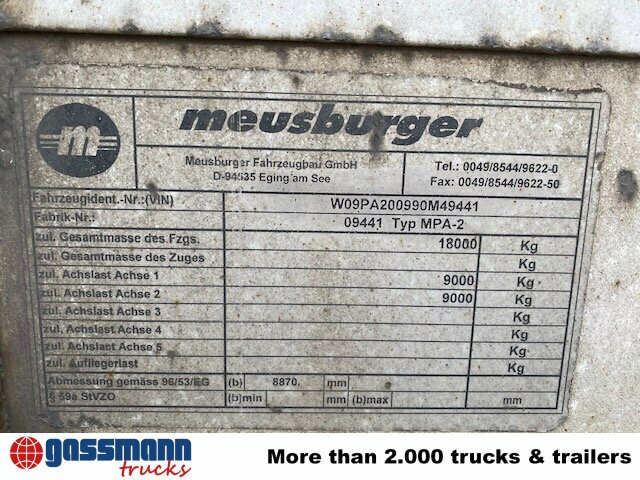 Meusburger MPA-2, Stapleraufnahme - Бордово ремарке/ Платформа: снимка 4 Meusburger MPA-2, Stapleraufnahme - Бордово ремарке/ Платформа: снимка 4