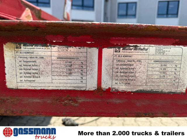 Müller-Mitteltal PT 30,0 Kompakt, verbr. auf 3m - Нискорамна площадка ремарке: снимка 4 Müller-Mitteltal PT 30,0 Kompakt, verbr. auf 3m - Нискорамна площадка ремарке: снимка 4