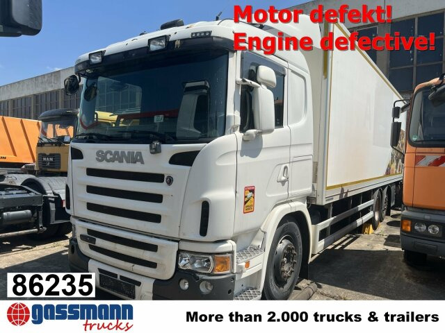 Scania G420 6x2, Liftachse, Hiab LBW, Motor defekt! - Камион фургон: снимка 1 Scania G420 6x2, Liftachse, Hiab LBW, Motor defekt! - Камион фургон: снимка 1