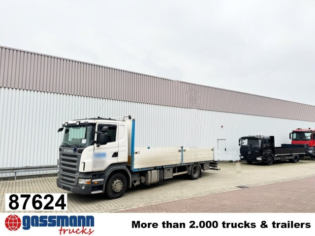 Scania R380 DB 4x2 MNA, Platz für Heckkran, 2x AHK - Бордови камион: снимка 1 Scania R380 DB 4x2 MNA, Platz für Heckkran, 2x AHK - Бордови камион: снимка 1