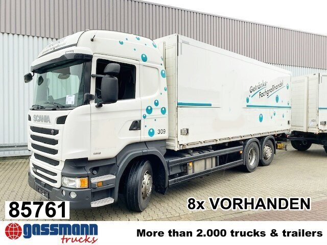 Scania R450 LB 6x2-4 Getränkekoffer, Retarder, - Камион фургон: снимка 1 Scania R450 LB 6x2-4 Getränkekoffer, Retarder, - Камион фургон: снимка 1