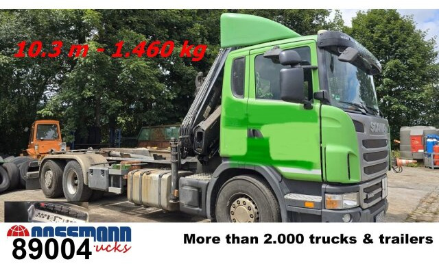 Scania Scania G 480/6x2-4, Lenk-Liftachse, Hiab Kran - Мултилифт с кука камион, Камион с кран: снимка 1 Scania Scania G 480/6x2-4, Lenk-Liftachse, Hiab Kran - Мултилифт с кука камион, Камион с кран: снимка 1