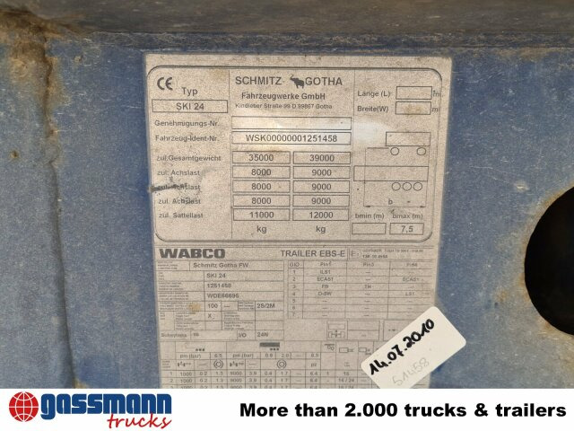 Самосвал полуремарке Schmitz Cargobull SKI 24 SL 7.2, Stahl ca. 24m³, 20x VORHANDEN,: снимка 13 Самосвал полуремарке Schmitz Cargobull SKI 24 SL 7.2, Stahl ca. 24m³, 20x VORHANDEN,: снимка 13