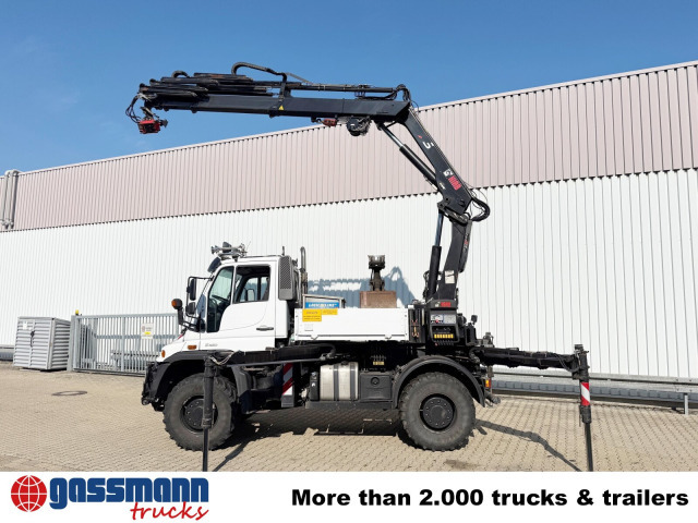 Unimog U400 4x4, Frontzapfwelle, Heckkran Hiab XS - Бордови камион, Камион с кран: снимка 5 Unimog U400 4x4, Frontzapfwelle, Heckkran Hiab XS - Бордови камион, Камион с кран: снимка 5