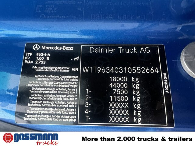 Mercedes-Benz Actros 1843 LS 4x4 HAD, HydroDrive, MirrorCam, - Влекач: снимка 4 Mercedes-Benz Actros 1843 LS 4x4 HAD, HydroDrive, MirrorCam, - Влекач: снимка 4