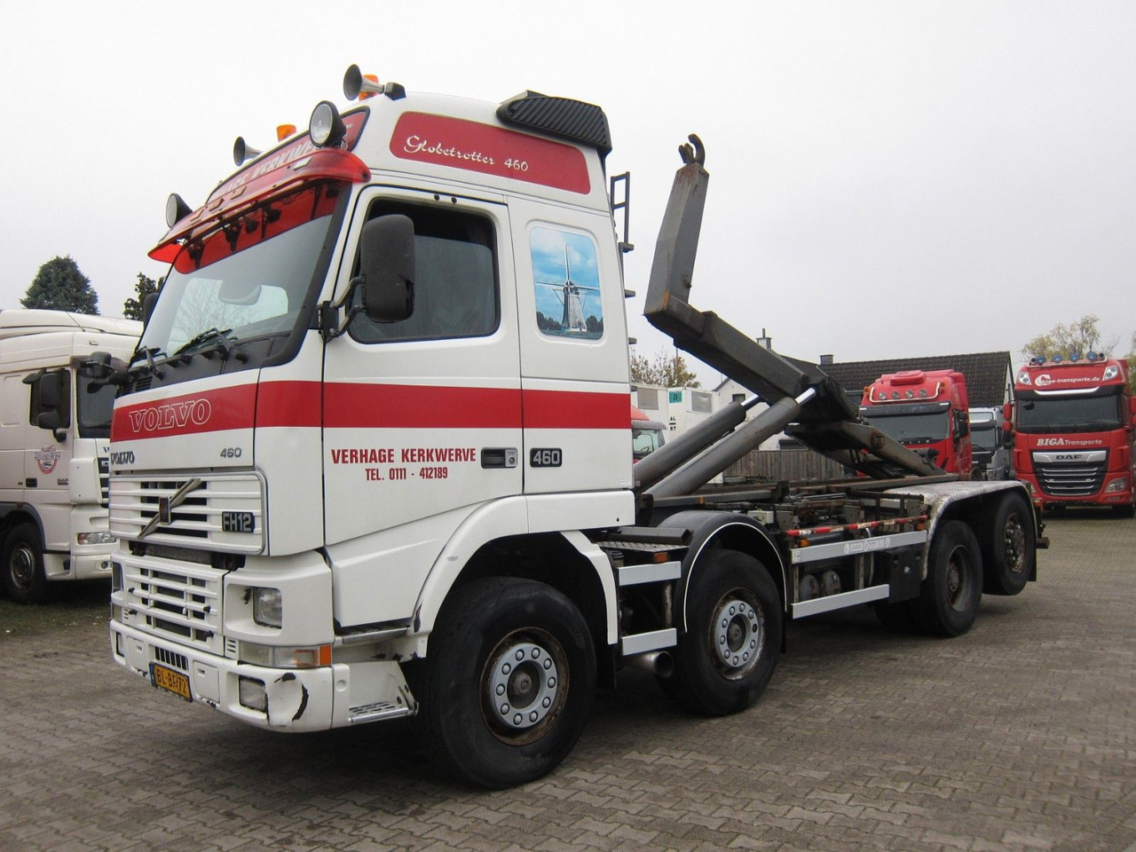 Volvo FH 460 Globe 8X2 Haken 25T Manual Ap-Achse - Мултилифт с кука камион: снимка 1 Volvo FH 460 Globe 8X2 Haken 25T Manual Ap-Achse - Мултилифт с кука камион: снимка 1