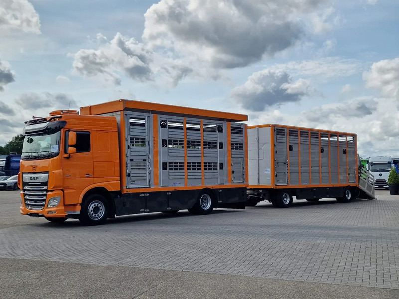 DAF XF 530 4x2 - Livestock Menke 2 deck + 2018 Menke trailer - Water + Ventilation - Lifting roof - За превоз на животни камион: снимка 3 DAF XF 530 4x2 - Livestock Menke 2 deck + 2018 Menke trailer - Water + Ventilation - Lifting roof - За превоз на животни камион: снимка 3