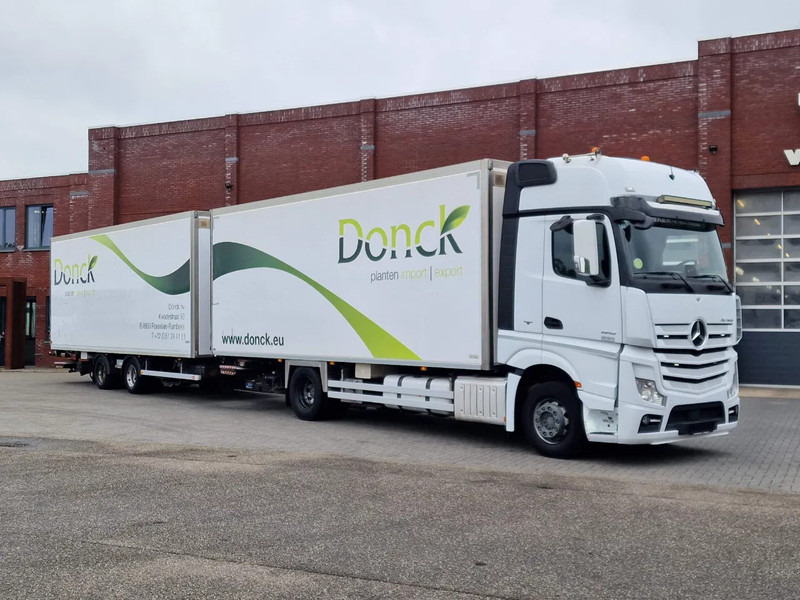 Mercedes-Benz Actros 1942 4x2 - Box with Loadlift - Full air + Pacton Trailer Loadlift - Heating system - Камион фургон: снимка 1 Mercedes-Benz Actros 1942 4x2 - Box with Loadlift - Full air + Pacton Trailer Loadlift - Heating system - Камион фургон: снимка 1