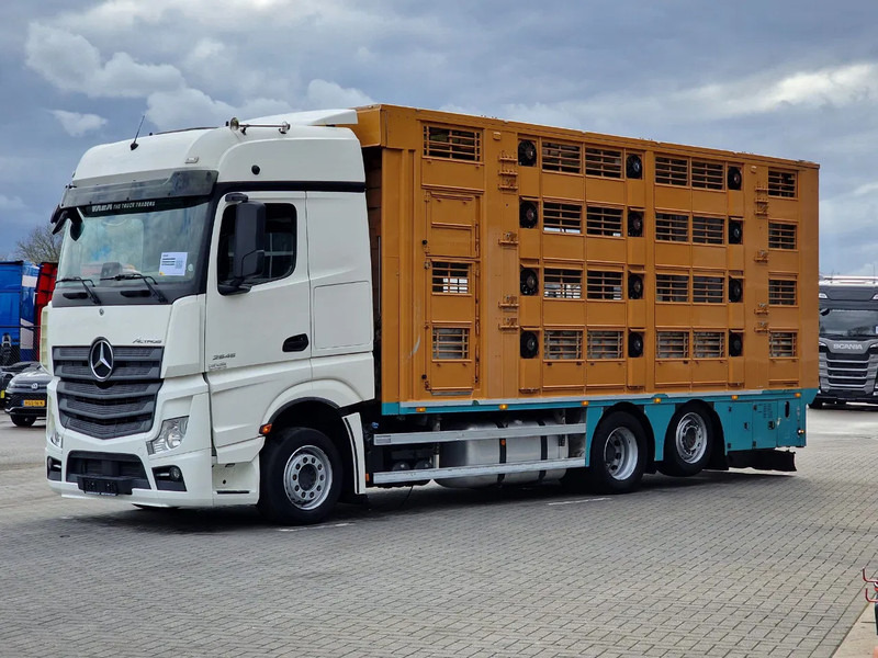 Mercedes-Benz Actros 2545 6x2 Finkl 4 stock livestock box - 65.30 M2 - Water & Ventilation - Retarder - Full air - За превоз на животни камион: снимка 3 Mercedes-Benz Actros 2545 6x2 Finkl 4 stock livestock box - 65.30 M2 - Water & Ventilation - Retarder - Full air - За превоз на животни камион: снимка 3
