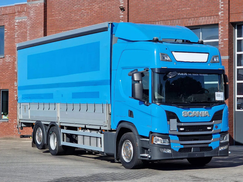 Scania P450 Highline 6x2*4 - Zepro loadlift - Steering axle - 5.15 WB - Full air - - Камион с брезент: снимка 1 Scania P450 Highline 6x2*4 - Zepro loadlift - Steering axle - 5.15 WB - Full air - - Камион с брезент: снимка 1