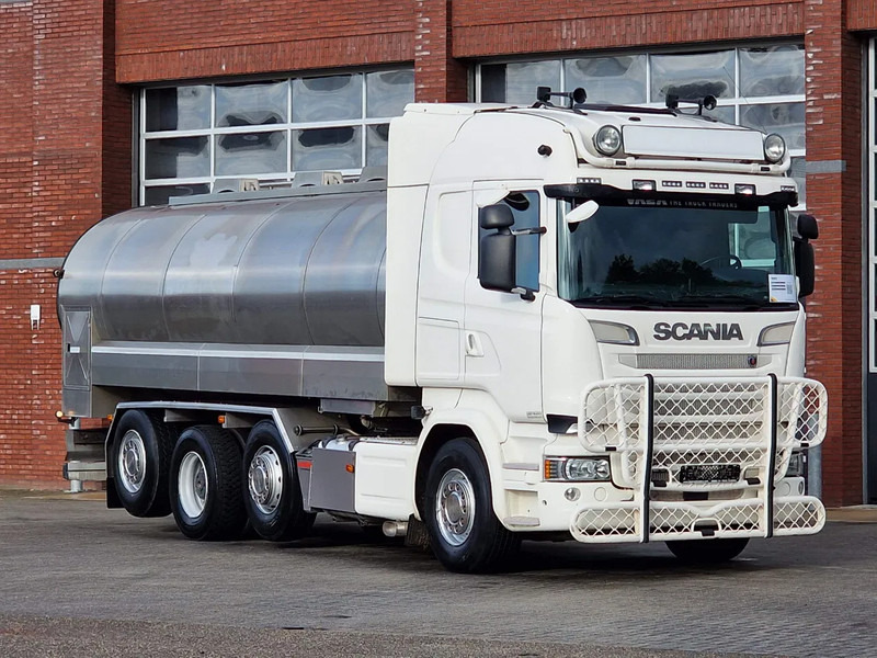 Scania R520 V8 8x2*4 - Tank - 19.000L - 4 compartments - Pump and counter - Retarder - Камион цистерна: снимка 1 Scania R520 V8 8x2*4 - Tank - 19.000L - 4 compartments - Pump and counter - Retarder - Камион цистерна: снимка 1