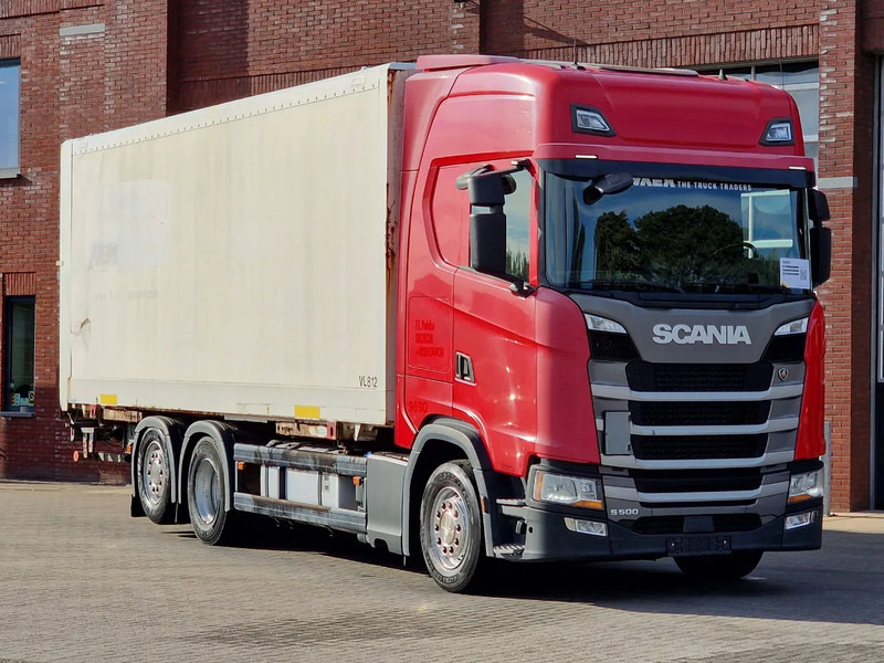 Scania S500 NGS Highline 6x2 - BDF - Full air - Loadlift - Box - Navi - Retarder - Контейнеровоз/ Сменна каросерия камион: снимка 1 Scania S500 NGS Highline 6x2 - BDF - Full air - Loadlift - Box - Navi - Retarder - Контейнеровоз/ Сменна каросерия камион: снимка 1