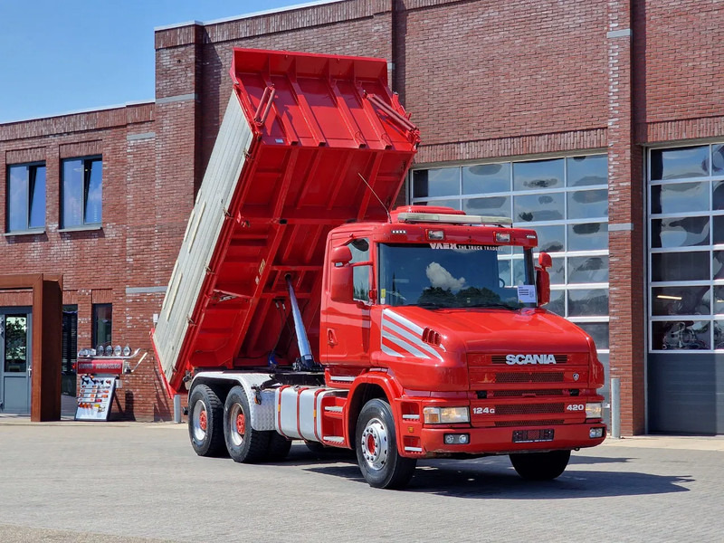 Scania T124-420 6x4 - Tipper - Retarder - Full steel - HUB Reduction - Manual gearbox - Самосвал камион: снимка 1 Scania T124-420 6x4 - Tipper - Retarder - Full steel - HUB Reduction - Manual gearbox - Самосвал камион: снимка 1