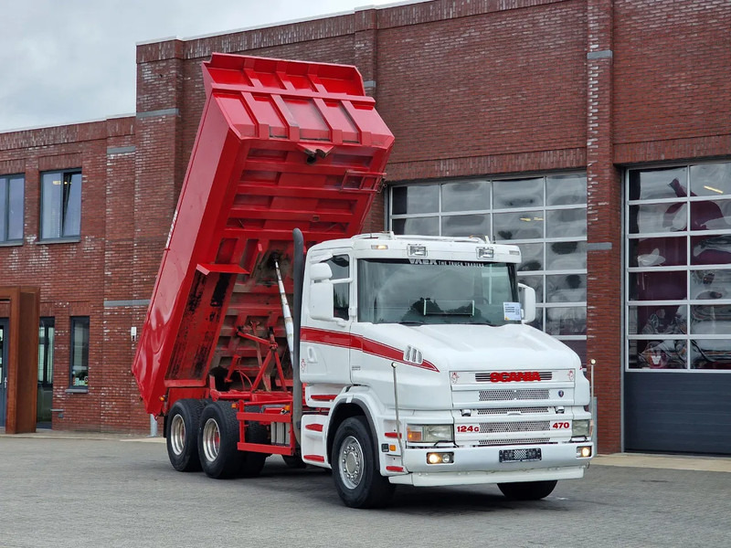 Scania T124-470 6x2 - Tipper - Manual gearbox - Full steel - Robson Drive - New Engine - Torpedo/Hauber - Самосвал камион: снимка 1 Scania T124-470 6x2 - Tipper - Manual gearbox - Full steel - Robson Drive - New Engine - Torpedo/Hauber - Самосвал камион: снимка 1