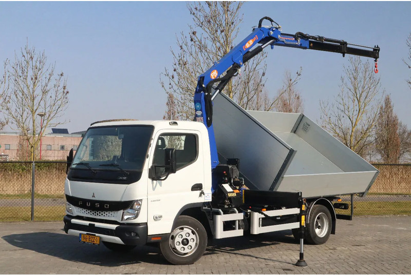 FUSO Canter 7C18 | 4X2 | 3-WAY TIPPER | PM 6.5 KRAN /CRANE - Камион с кран: снимка 1 FUSO Canter 7C18 | 4X2 | 3-WAY TIPPER | PM 6.5 KRAN /CRANE - Камион с кран: снимка 1