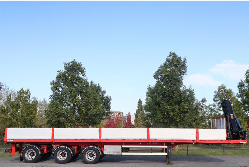 Kelberg HIAB 228-4 | 3 AXLE | LIFT AXLE | 2X STEERING | KRAN / CRANE - Бордово полуремарке/ Платформа: снимка 5 Kelberg HIAB 228-4 | 3 AXLE | LIFT AXLE | 2X STEERING | KRAN / CRANE - Бордово полуремарке/ Платформа: снимка 5