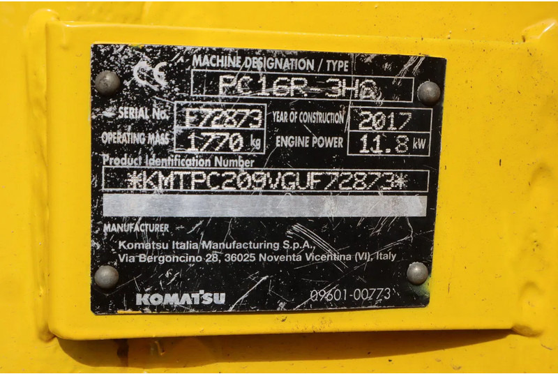 Лизинг на Komatsu PC16 R-3HS | 3X BUCKET | QUICK COUPLER | SWING BOOM Komatsu PC16 R-3HS | 3X BUCKET | QUICK COUPLER | SWING BOOM: снимка 19