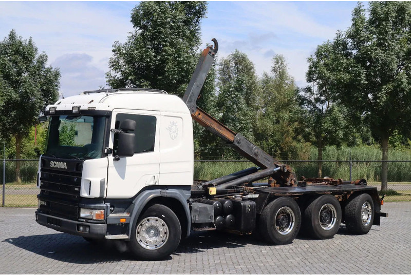 Scania P124-420 | 8X4 | HOOKLIFT | MANUAL | BIG AXLES | EURO 3 - Мултилифт с кука камион: снимка 1 Scania P124-420 | 8X4 | HOOKLIFT | MANUAL | BIG AXLES | EURO 3 - Мултилифт с кука камион: снимка 1