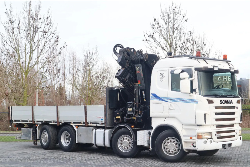 Scania R580 V8 | 8X2*6 | HIAB 422E-5 | JIB | MANUAL | RETARDER | EURO 3 - Камион с кран: снимка 4 Scania R580 V8 | 8X2*6 | HIAB 422E-5 | JIB | MANUAL | RETARDER | EURO 3 - Камион с кран: снимка 4